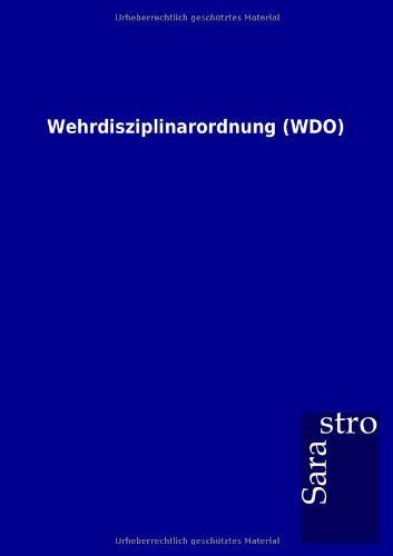 Wehrdisziplinarordnung (WDO)
